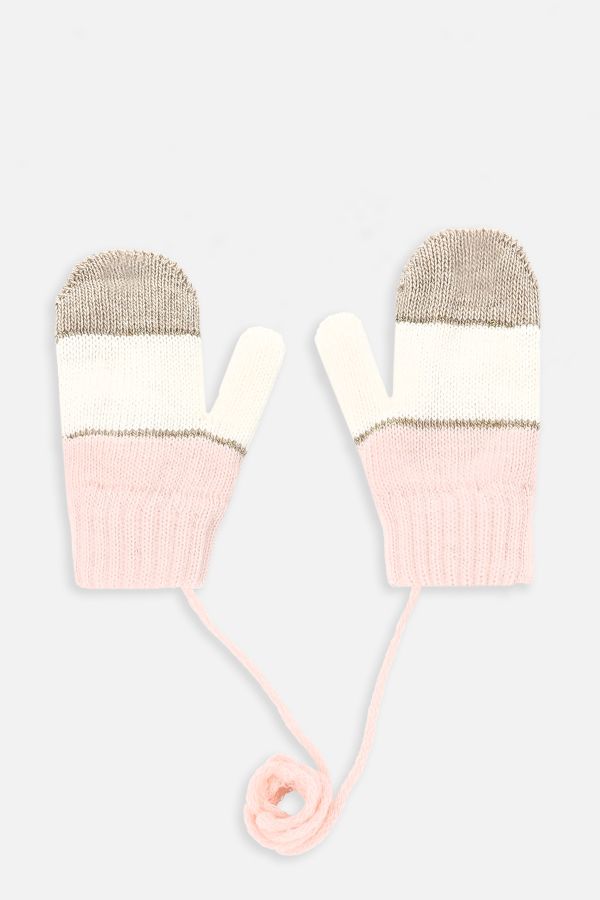 Rękawiczki dziewczęce dwupalczaste swetrowe 2227256