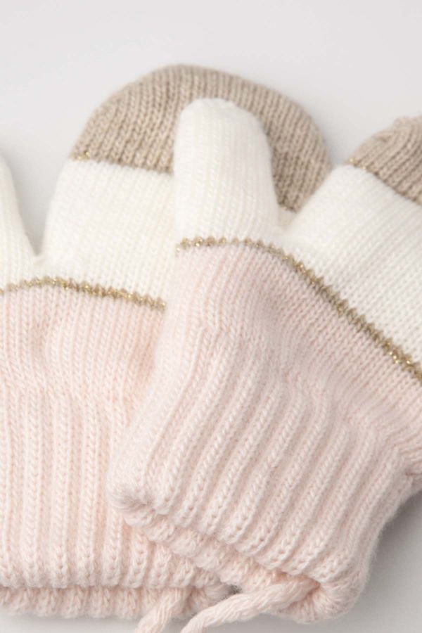 Rękawiczki dziewczęce dwupalczaste swetrowe 2227257