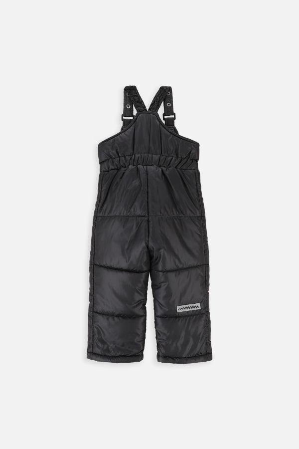Spodnie narciarskie czarne z kieszeniami na szelkach 2219788