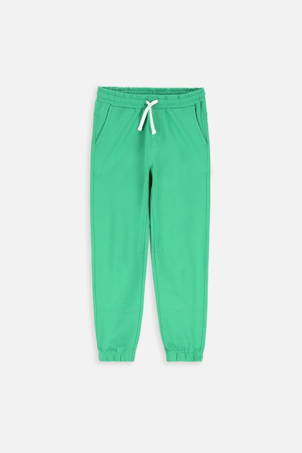 Spodnie dresowe zielone z kieszeniami o fasonie SLIM 2220474