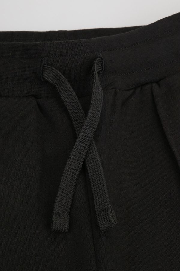 Spodnie dresowe czarne z szeroką nogawką  2218659
