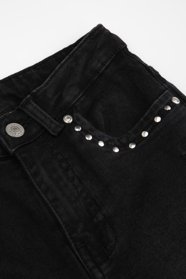 Spodnie jeansowe czarne ze zwężaną nogawką, SLIM LEG 2222042