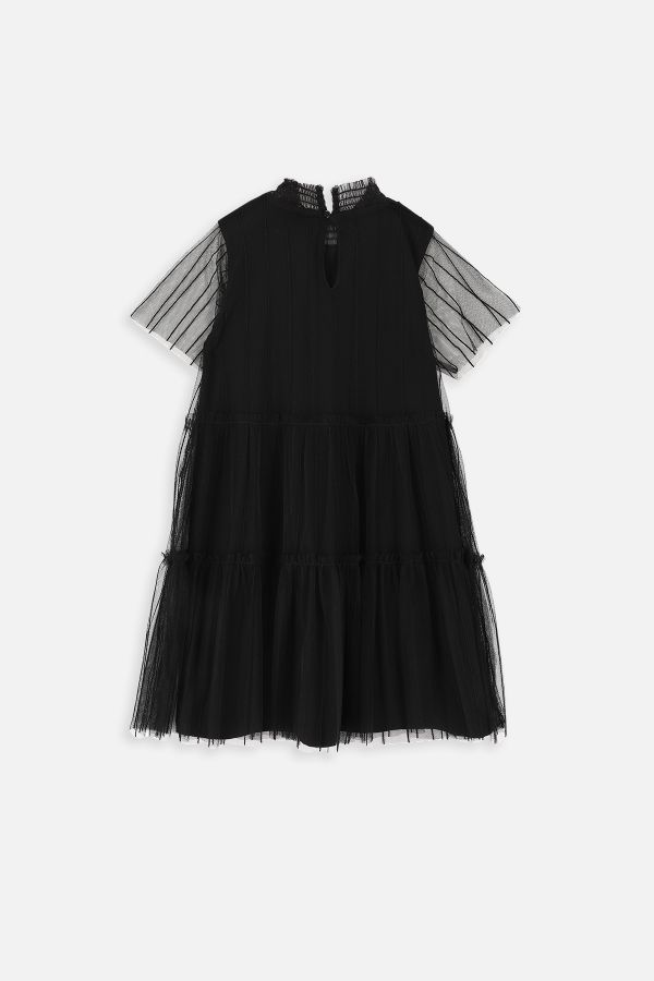 Sukienka tiulowa czarna gładka 2218107