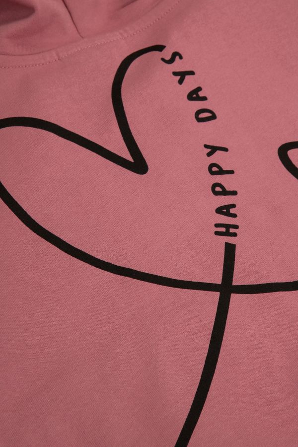Bluza rozpinana różowa z kapturem i kieszeniami 2218390
