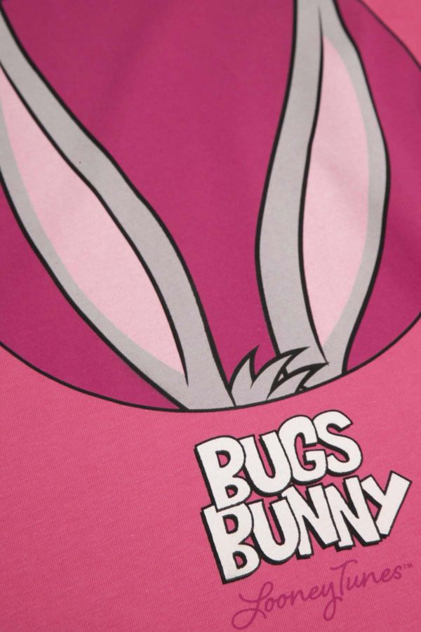 T-shirt z krótkim rękawem różowy z nadrukiem, licencja LOONEY TUNES 2219591
