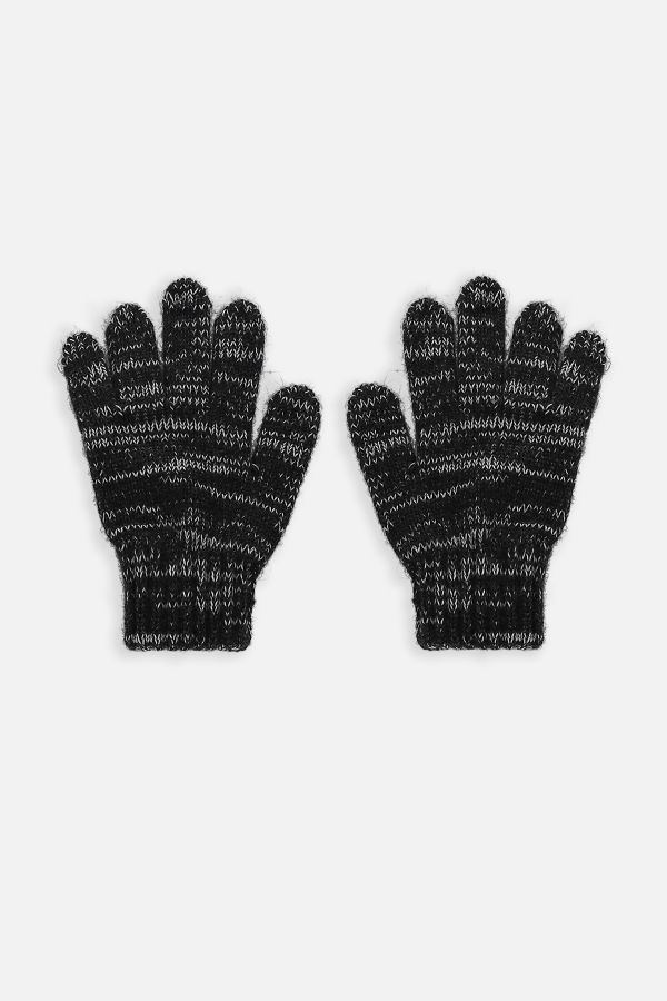 Rękawiczki szare pojedyncze swetrowe
