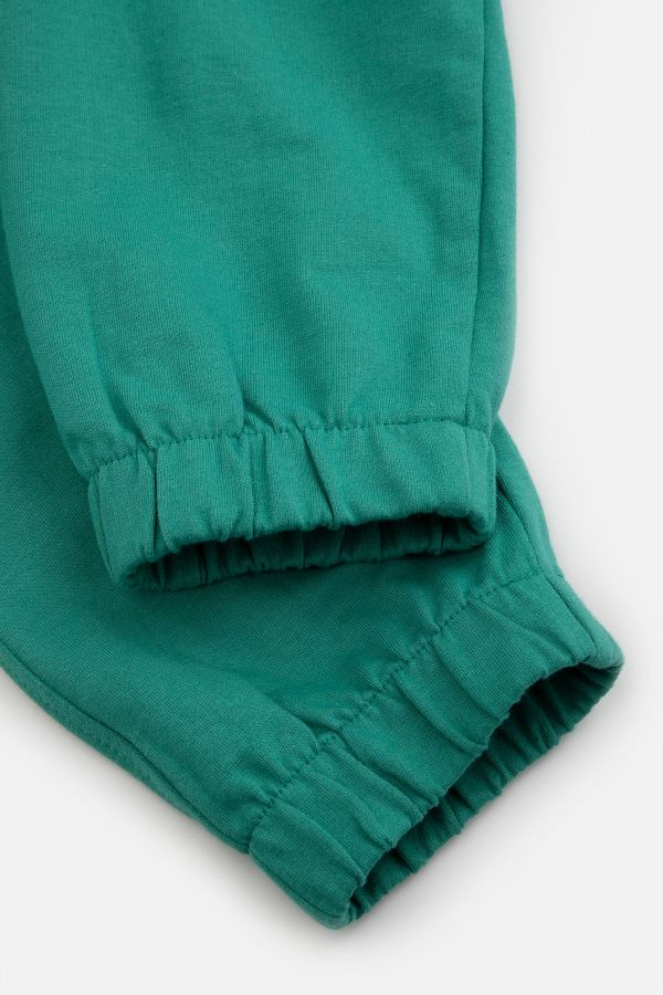 Spodnie dresowe BALLOON zielone z nadrukiem na nogawce 2221799