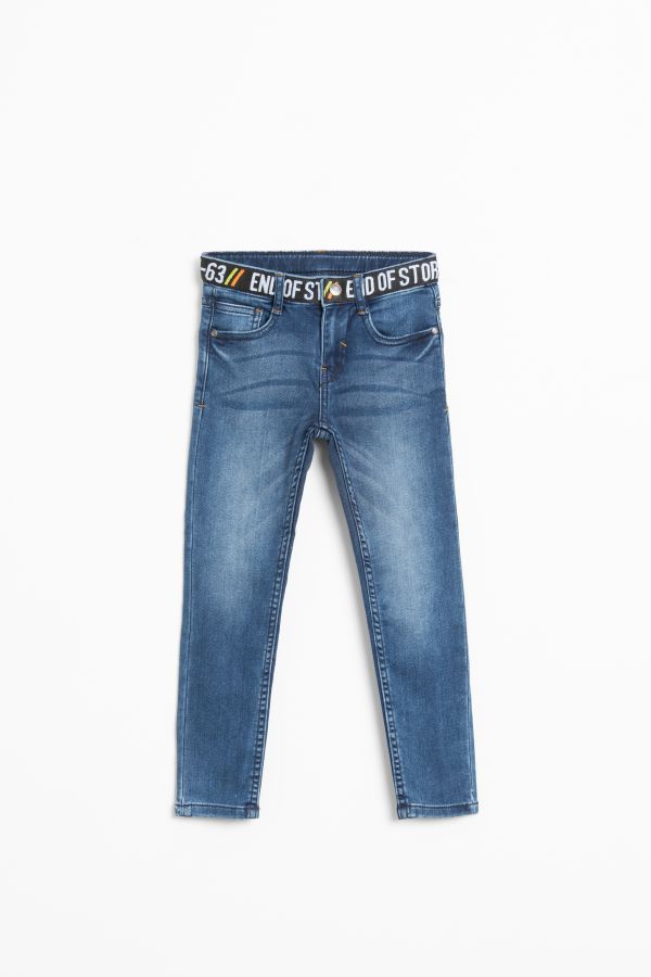 Spodnie jeansowe z gumą w pasie 2148671