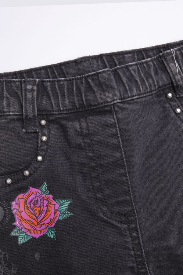 Spodnie jeansowe czarne TREGGINS o fasonie SLIM 2156667