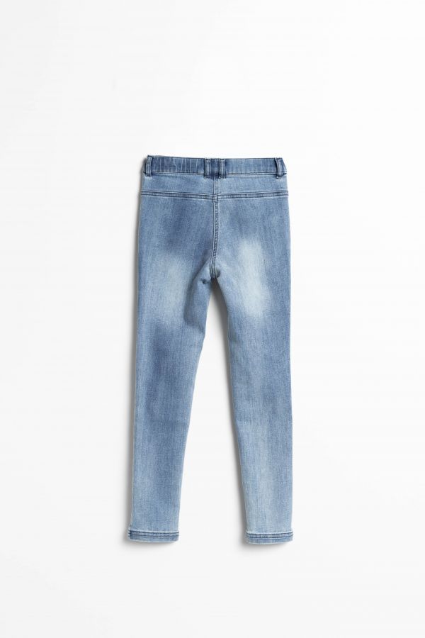 Spodnie jeansowe niebieskie z ozdobnym szwem TREGGINS 2156716