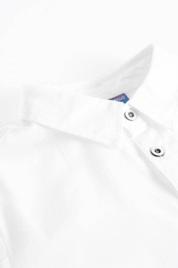 Koszula z długim rękawem biała z klasycznym kołnierzem 2157944