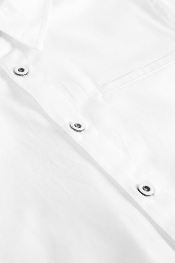 Koszula z długim rękawem biała z klasycznym kołnierzem 2157945
