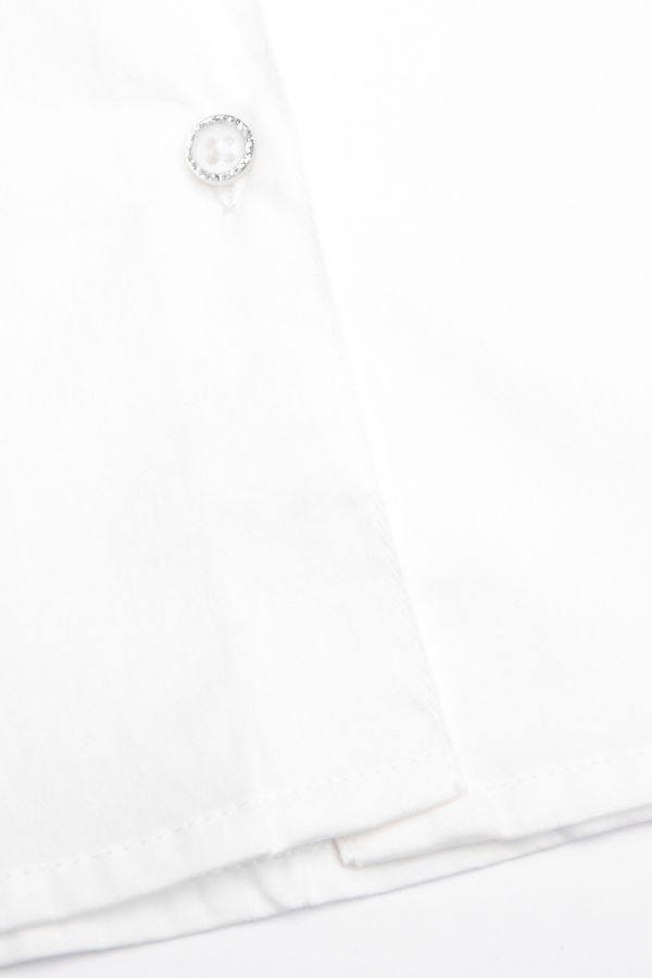 Bluzka z krótkim rękawem w kolorze białym z bufiastym rękawem 2158074