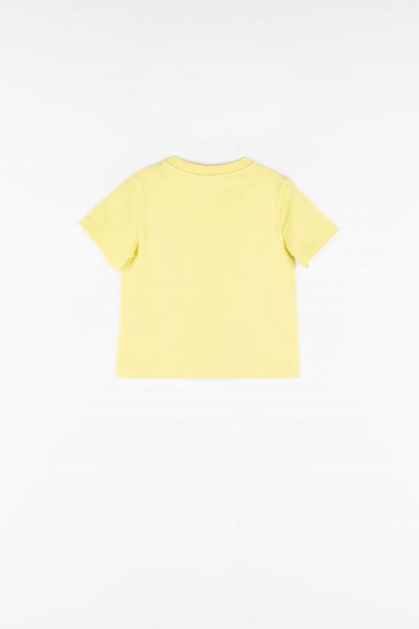 T-shirt z krótkim rękawem żółty z kolorowym nadrukiem 2158637
