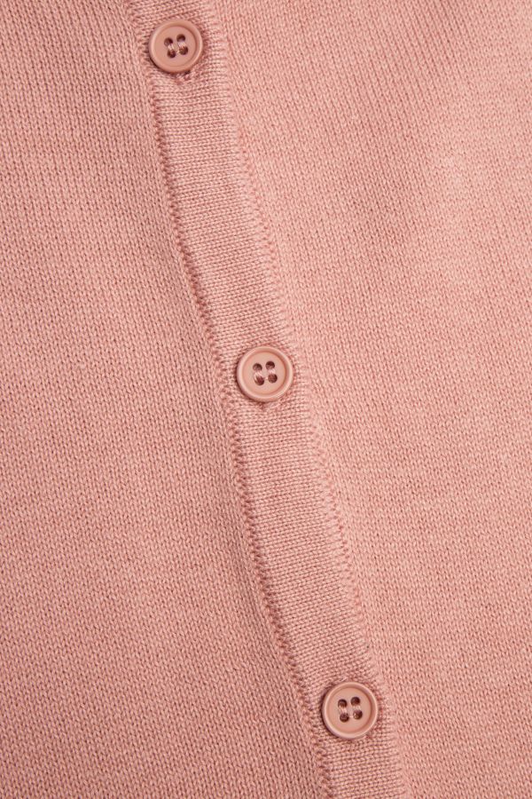 Sweter rozpinany różowy zapinany na guziki 2160631