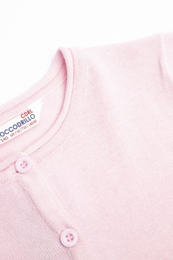 Sweter rozpinany na guziki w kolorze różowym 2160661