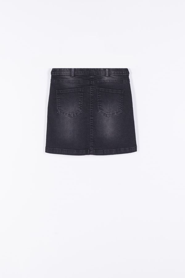 Spódnica jeansowa  z modnym efektem sprania 2195171