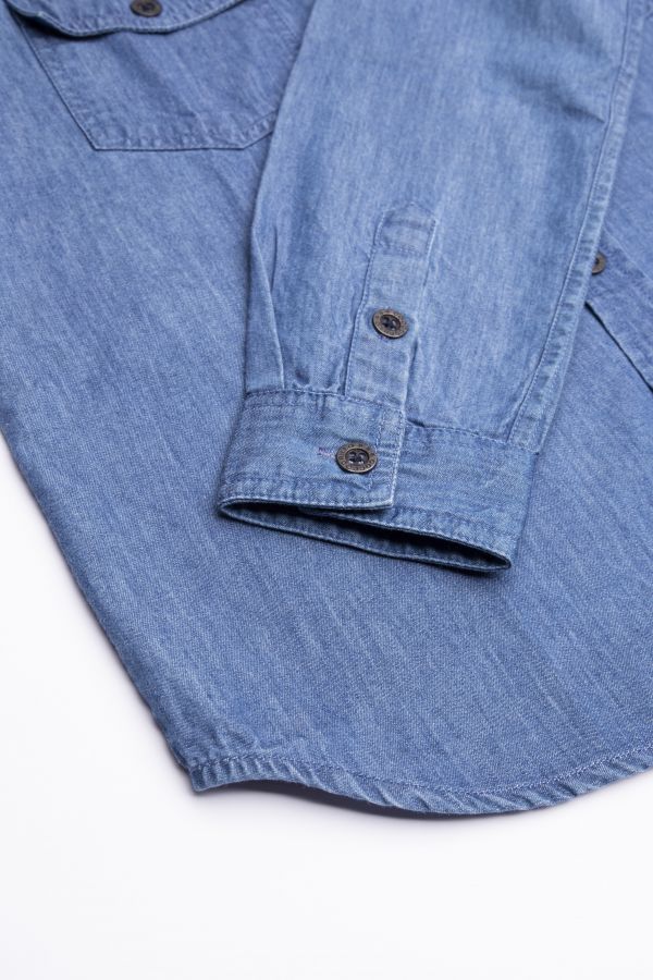 Koszula jeansowa z długim rękawem w kolorze niebieskim  2195979