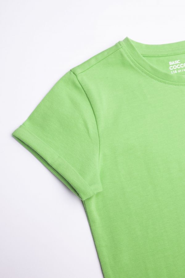 T-shirt z krótkim rękawem w kolorze zielonym 2197049