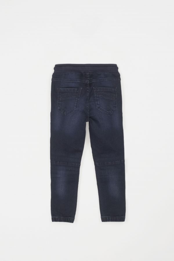 Spodnie jeansowe granatowe ze ściągaczami w nogawkach JOGGER 2112614