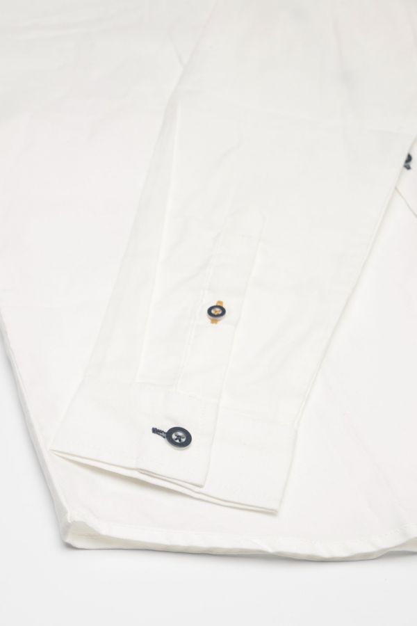 Koszula z długim rękawem biały z klasycznym kołnierzykiem 2114171
