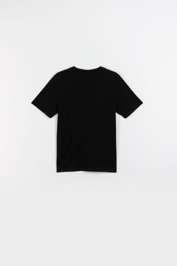 T-shirt z krótkim rękawem czarny z kolorowym nadrukiem 2115925