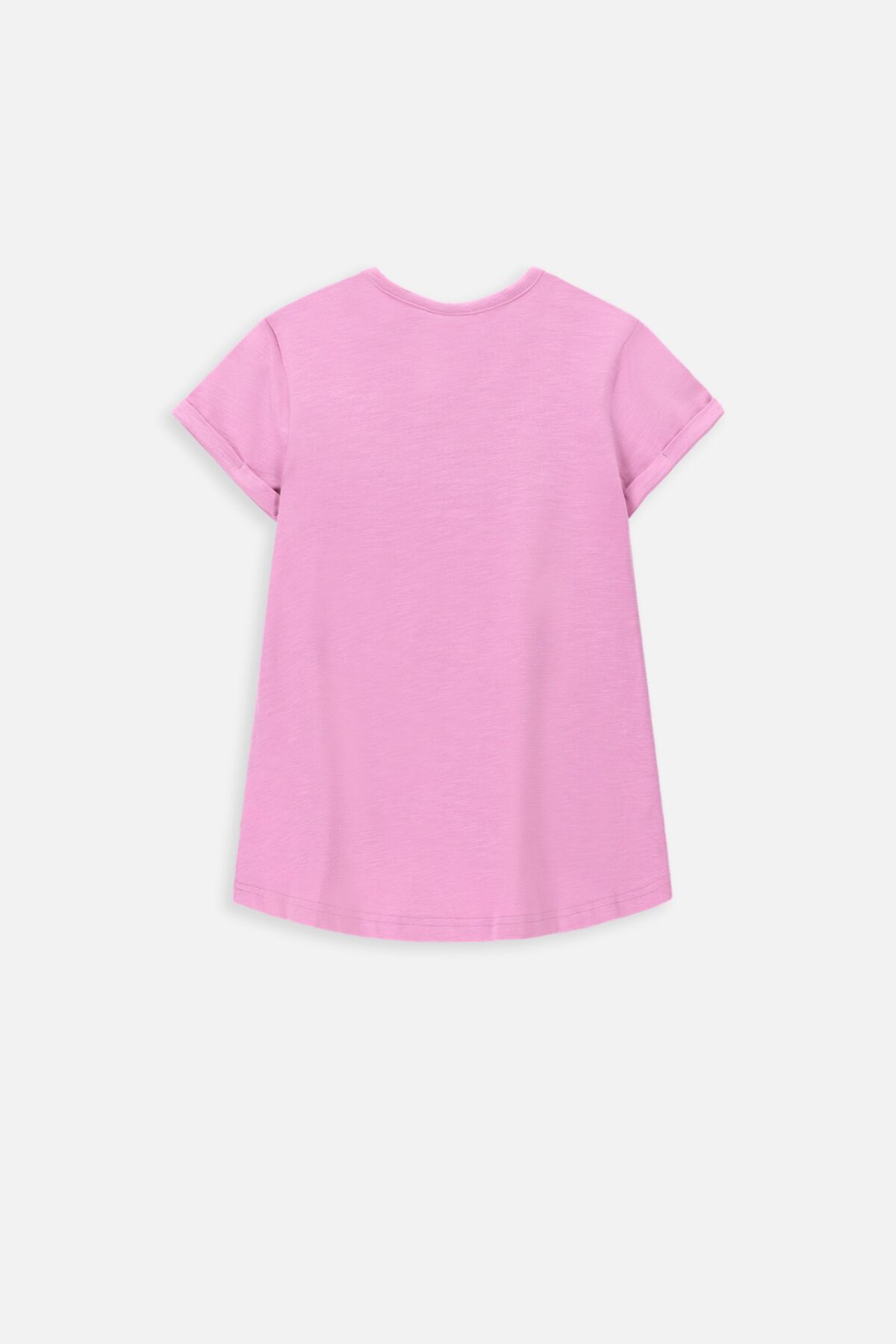 T-shirt z krótkim rękawem różowy o luźnym fasonie 2235735