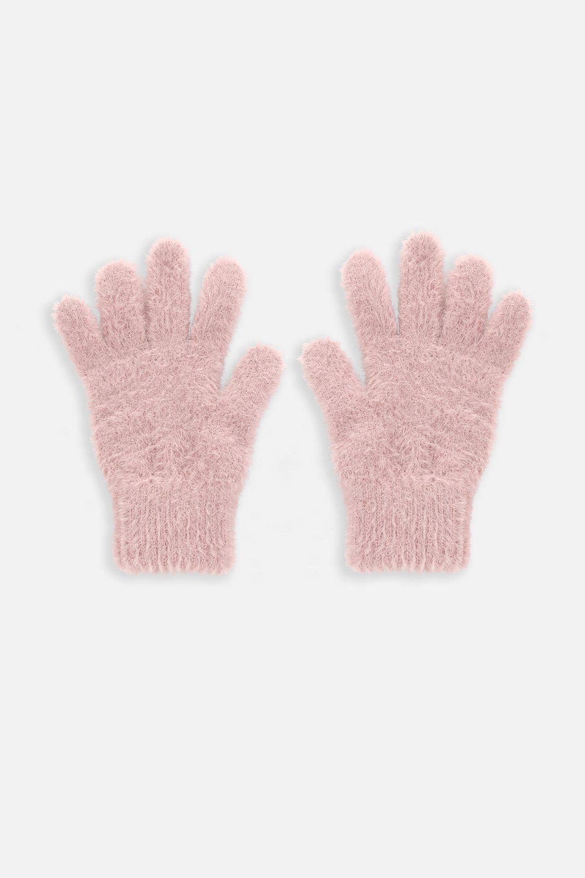 Rękawiczki dziewczęce pięciopalczaste swetrowe 2227263