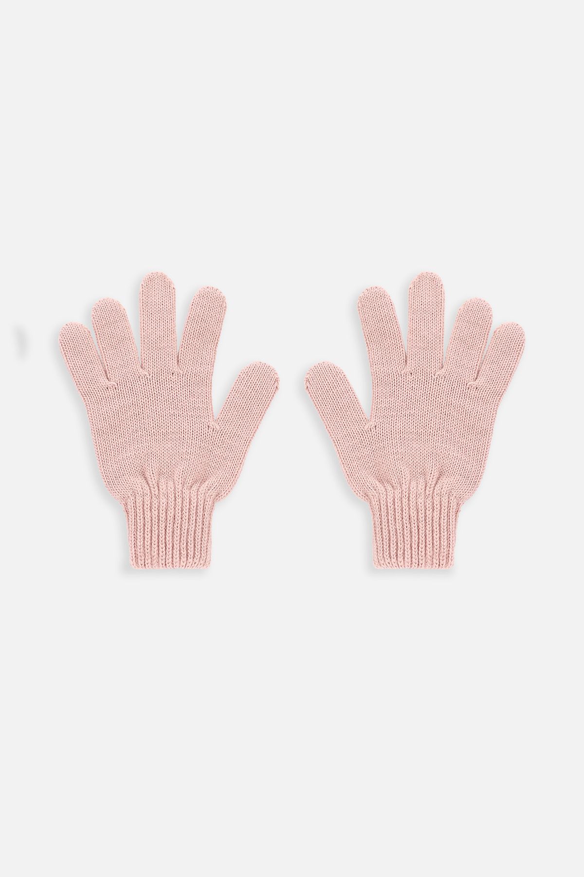 Rękawiczki dziewczęce pięciopalczaste swetrowe 2227271