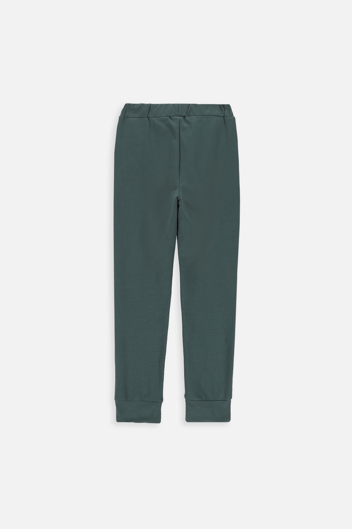 Spodnie dresowe zielone z kieszeniami 2219473