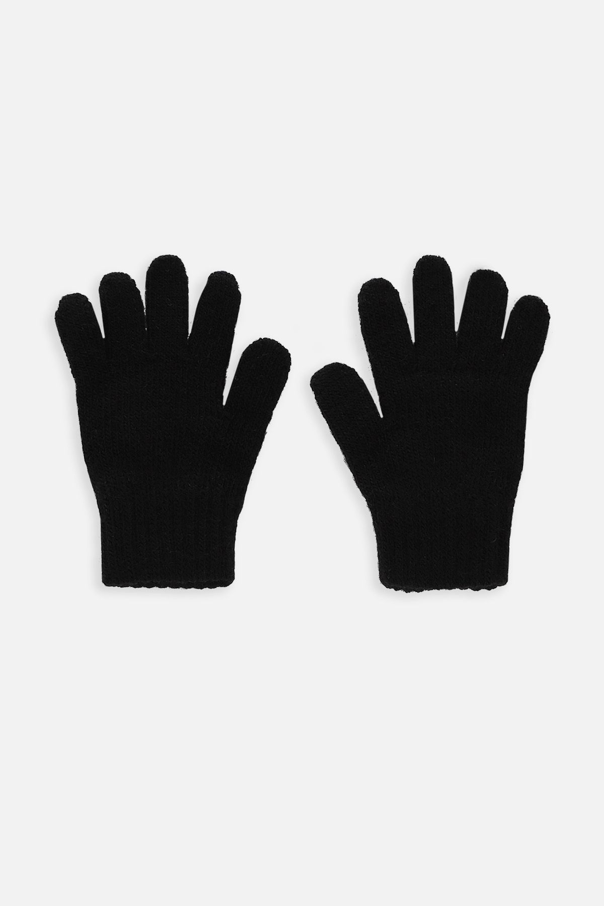 Rękawiczki czarne pojedyncze swetrowe 2227127
