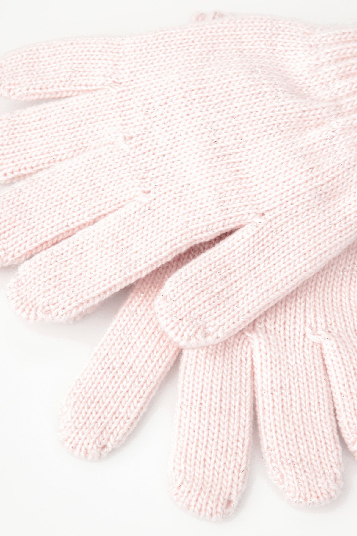 Rękawiczki różowe pojedyncze swetrowe 2227132