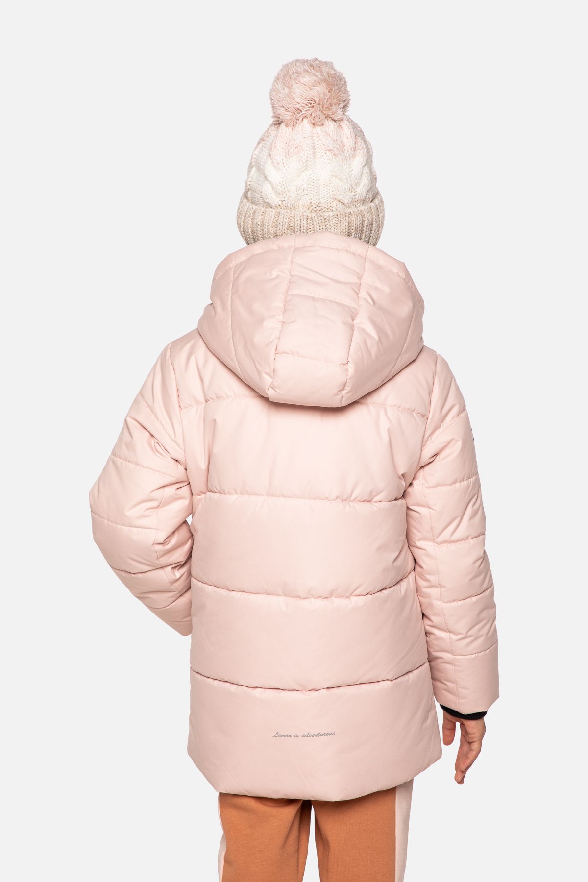 Kurtka zimowa dziewczęca pikowana z polarową podszewką i powłoką TEFLONOWĄ 2229893