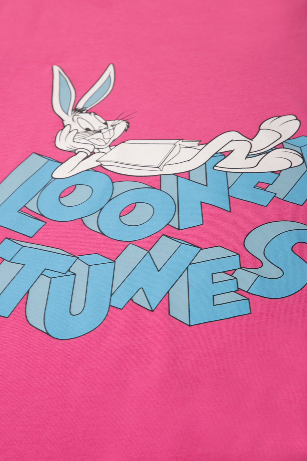 T-shirt z krótkim rękawem LOONEY TUNES różowy z nadrukiem - Królik Bugs 2225053