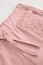 Spodnie dresowe różowe z koronkowymi falbankami 2236133