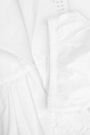 Sukienka tkaninowa biała z koronkowymi wykończeniami 2235499