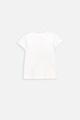 T-shirt z krótkim rękawem biały z nadrukiem na przodzie 2235242