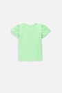 T-shirt z krótkim rękawem zielony z nadrukiem na przodzie 2234742