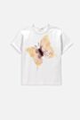 T-shirt z krótkim rękawem biały z nadrukiem motyla 2236390