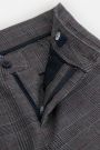 Spodnie tkaninowe wielokolorowe w subtelną kratkę o fasonie REGULAR 2226156