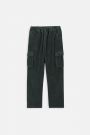Spodnie tkaninowe zielone sztruksowe o fasonie REGULAR 2226338