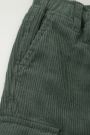 Spodnie tkaninowe zielone sztruksowe o fasonie REGULAR 2226344