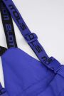 Spodnie narciarskie kobaltowe z kieszeniami na szelkach 2225732