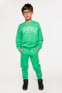 Spodnie dresowe zielone z kieszeniami o fasonie SLIM 2220654