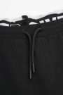 Spodnie dresowe czarne z wstawkami z siatki o fasonie SLIM 2218516