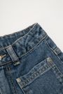 Spodnie jeansowe niebieskie z szeroką nogawką, CULLOTTE 2220115