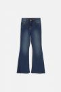 Spodnie jeansowe granatowe z rozszerzaną nogawką, FLARE LEG 2220125