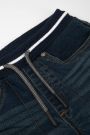 Spodnie jeansowe granatowe joggery z kieszeniami o fasonie SLIM 2222046