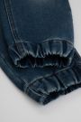 Spodnie jeansowe granatowe joggery o fasonie SLIM 2220711