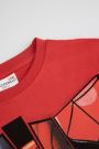 T-shirt z krótkim rękawem czerwony z nadrukiem, licencja SPIDERMAN 2220842
